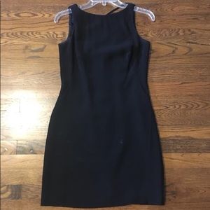 Black sheath dress